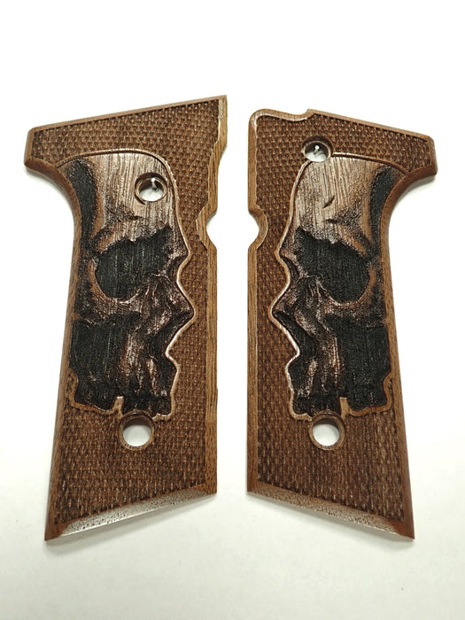 Walnut Skull Beretta 92x, Vertec, M9A3 Grips X