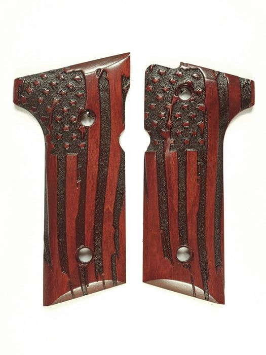 Rosewood American Flag Beretta 92x, Vertec, M9A3 Grips