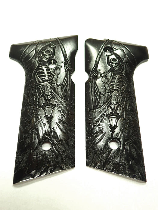 Ebony Grim Reaper Beretta 92x, Vertec, M9A3 Grips