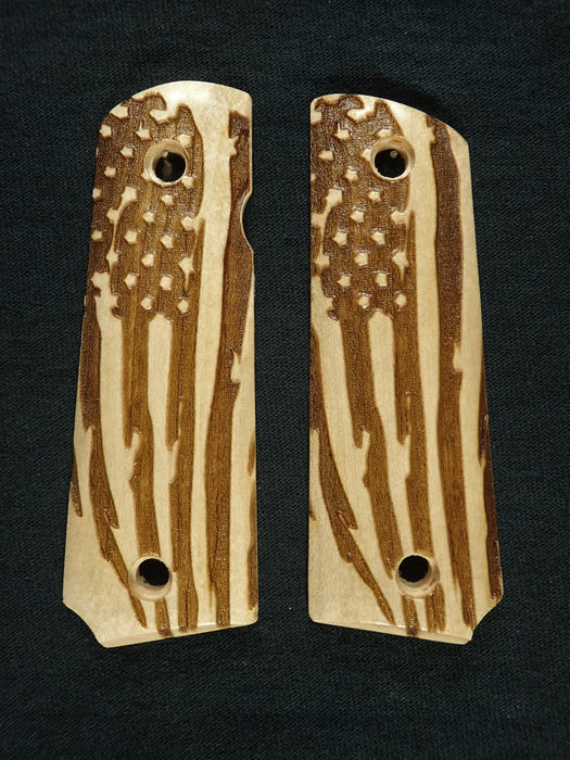 Maple American Flag Grips Compatible/Replacement for Browning 1911-22 1911-380 X
