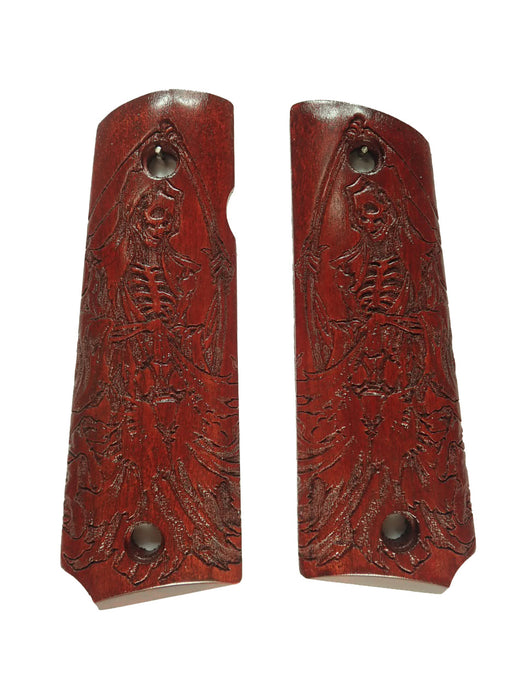 Rosewood Grim Reaper Grips Compatible/Replacement for Browning 1911-22 1911-380