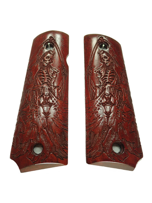Rosewood Grim Reaper Grips Compatible/Replacement for Browning 1911-22 1911-380