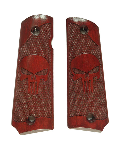 Rosewood Punisher Grips Compatible/Replacement for Browning 1911-22 1911-380 Grips #2