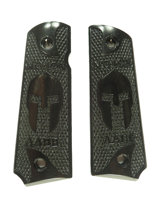 Ebony Molon Labe Spartan Grips Compatible/Replacement for Browning 1911-22 1911-380 X