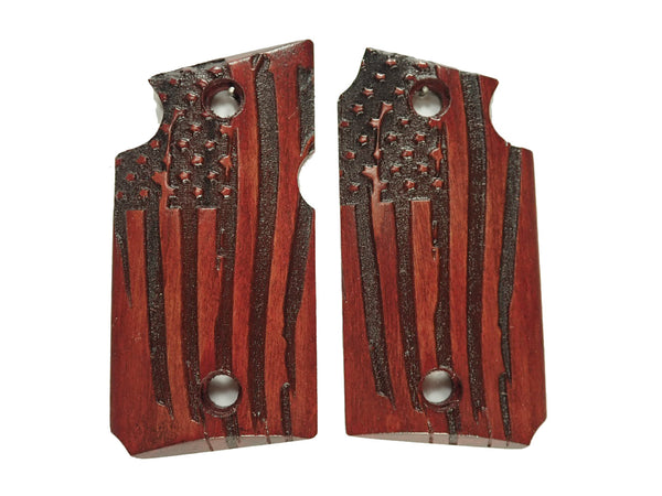 Rosewood American Flag Sig Sauer P938 Grips