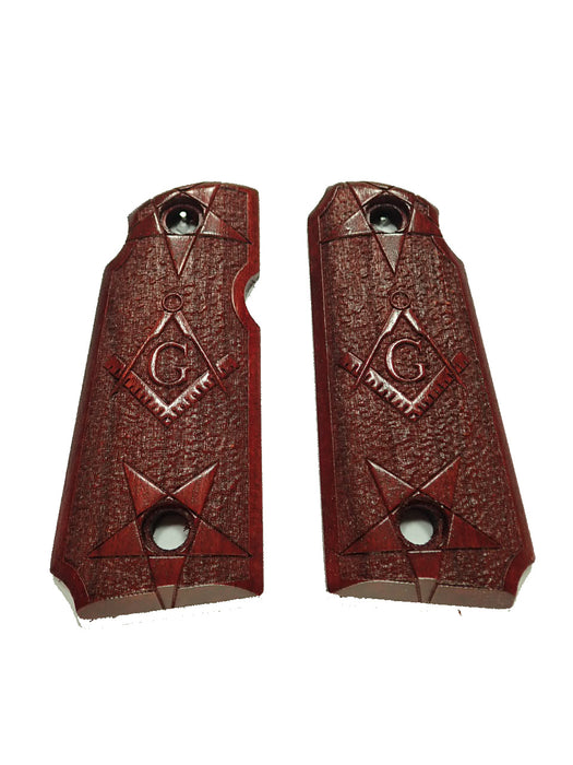 Rosewood Masonic Kimber Micro 380 Grips X