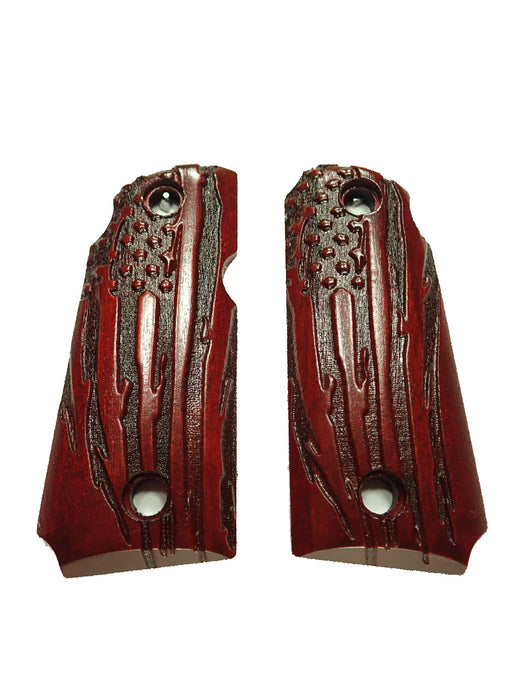 Rosewood American Flag Kimber Micro 380 Grips