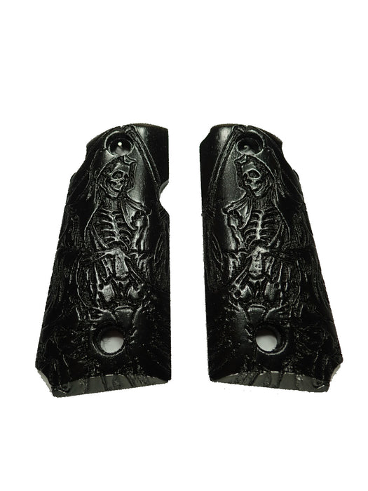 Ebony Grim Reaper Kimber Micro 380 Grips X