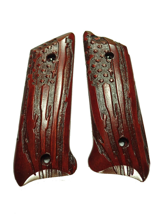 Rosewood American Flag Ruger Mark II/III Grips
