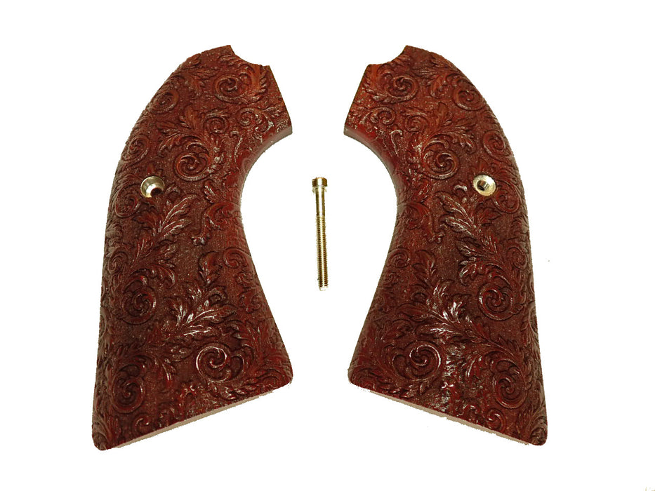 Rosewood Floral Scroll Ruger Vaquero Bisley Grips X