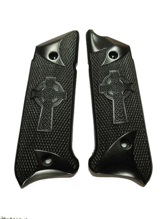 Ebony Celtic Cross #1 Ruger Mark IV Grips X