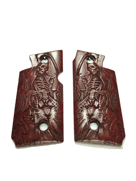 Rosewood Grim Reaper Springfield Armory 911 .380 Grips