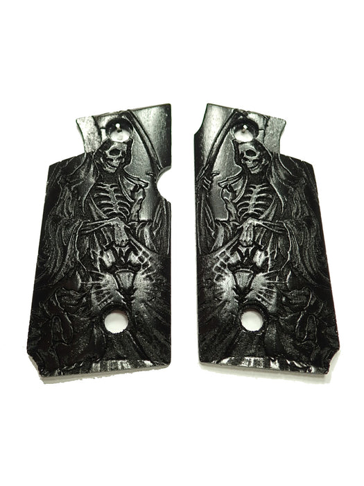 Ebony Grim Reaper Springfield Armory 911 .380 Grips X