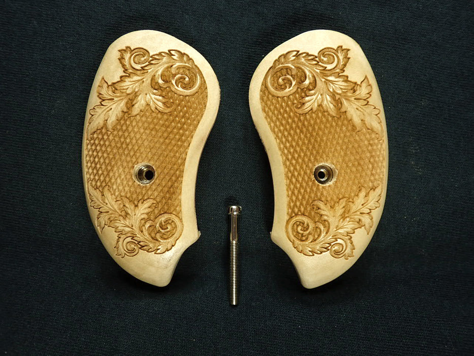 Maple Floral Checkered Bond Arms Derringer Grips