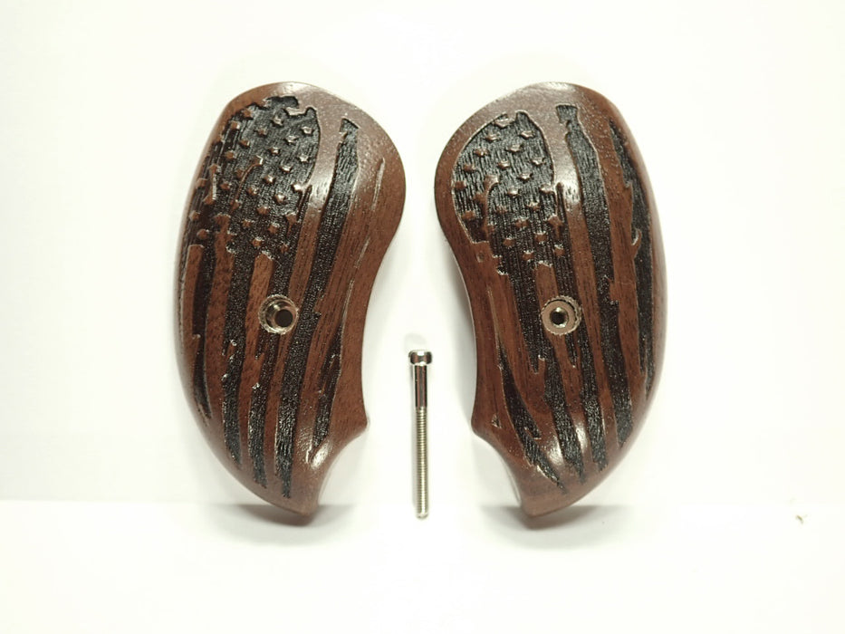 Walnut American Flag Bond Arms Derringer Grips X
