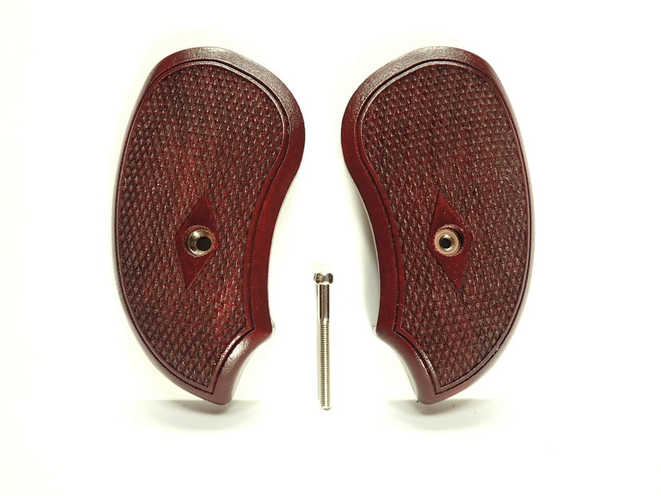 Rosewood Checkered Bond Arms Derringer Grips