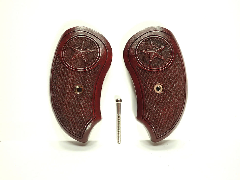 Rosewood Texas Star Extended Bond Arms Derringer Grips