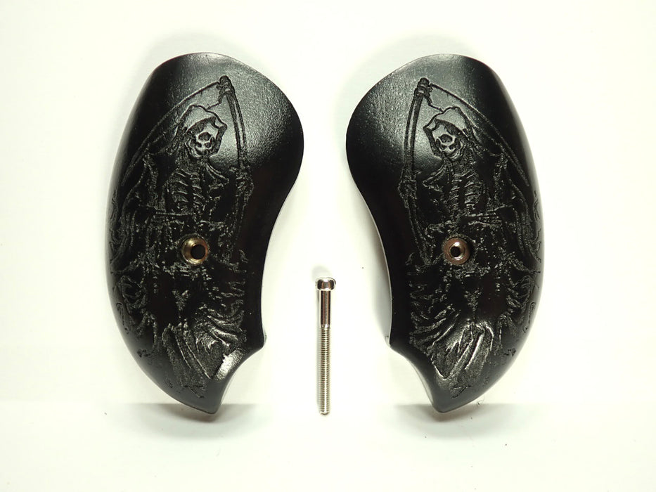 Ebony Grim Reaper Bond Arms Derringer Grips