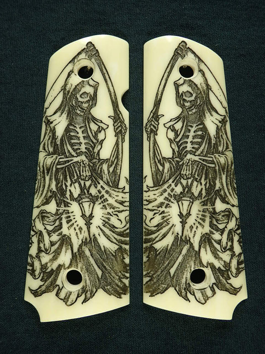 Ivory Grim Reaper 1911 Grips (Full Size)