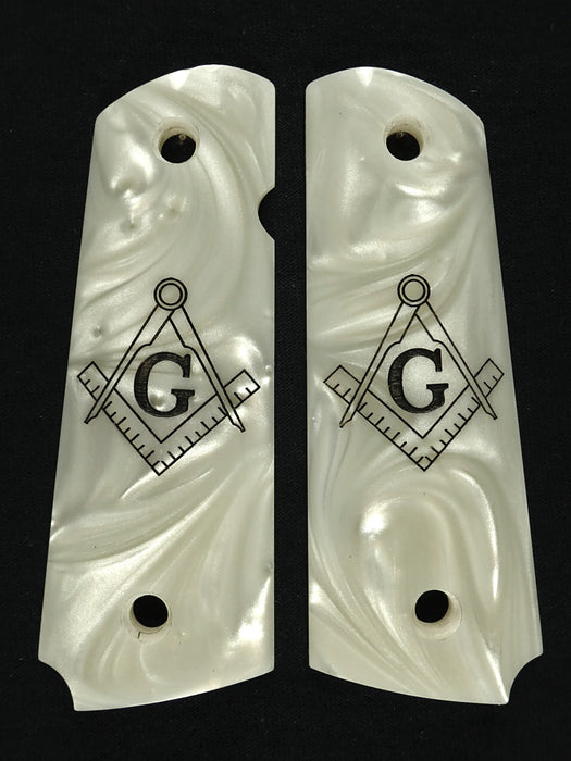 Pearl Masonic 1911 Grips (Full Size)