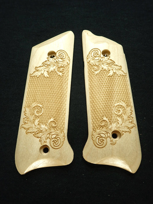 Maple Floral Checkered Ruger Mark II/III Grips X
