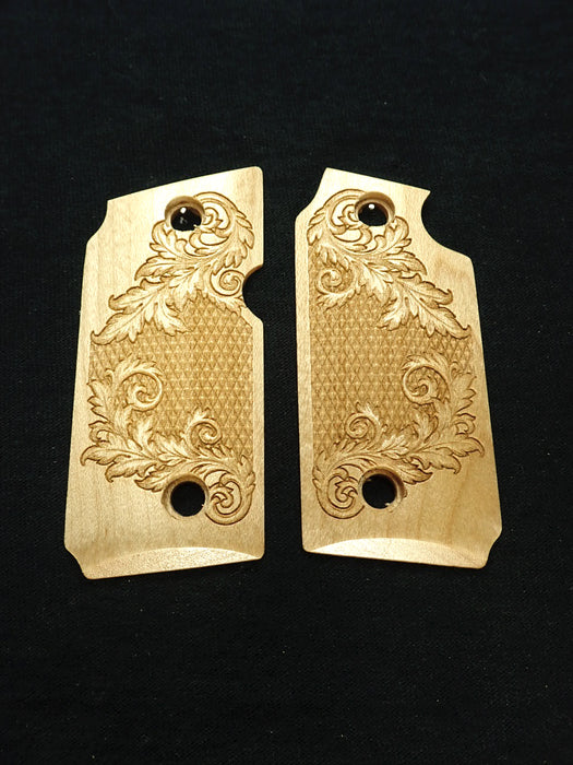 Maple Floral Checkered Sig Sauer P238 Grips