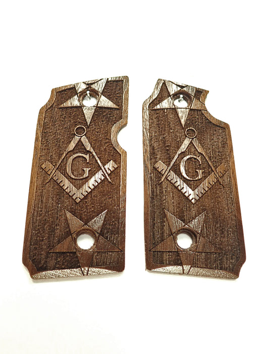 Walnut Masonic Sig Sauer P238 Grips