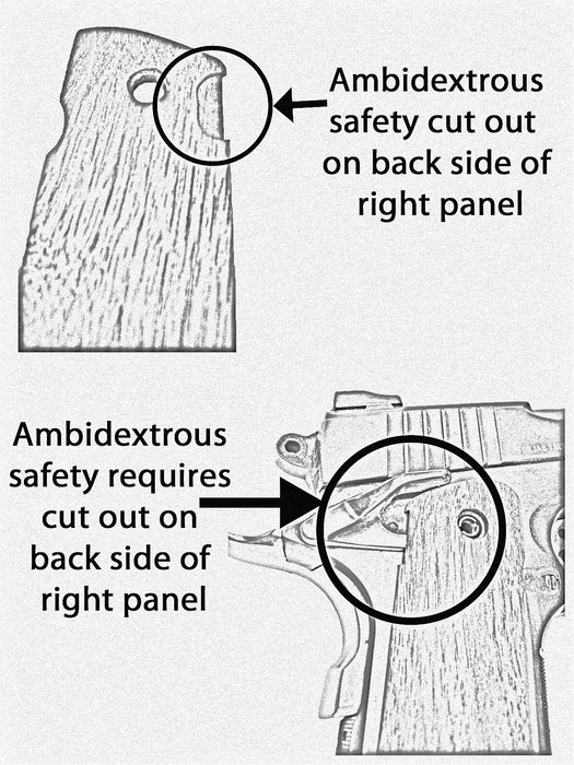 Pearl Praying Hands 1911 Grips (Full Size)