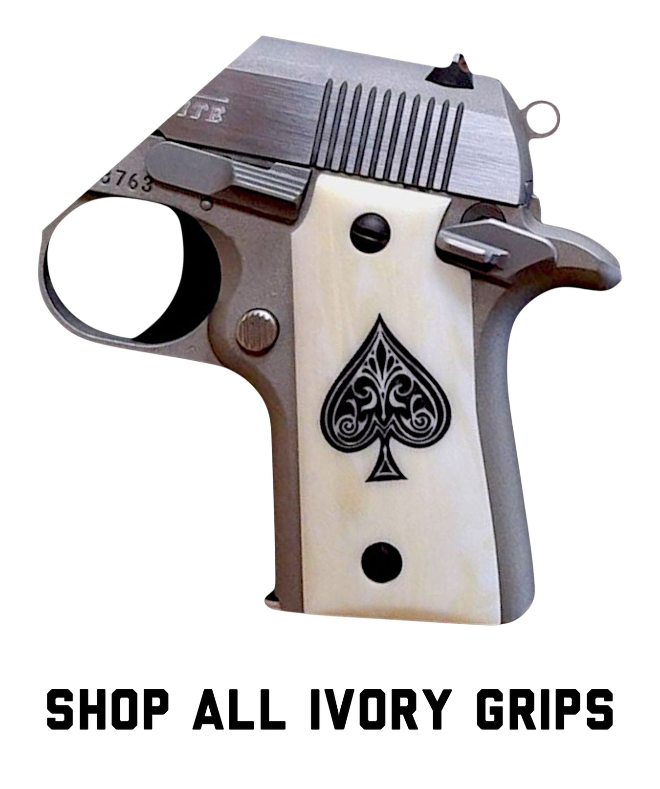 Horn, Antler, & Ivory Colt Mustang Pocketlite Grips
