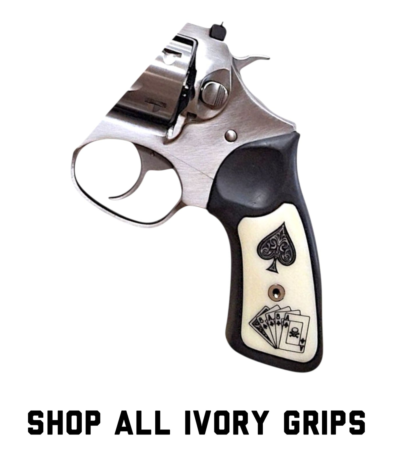 Horn, Antler, & Ivory Ruger Sp101 Grip Inserts