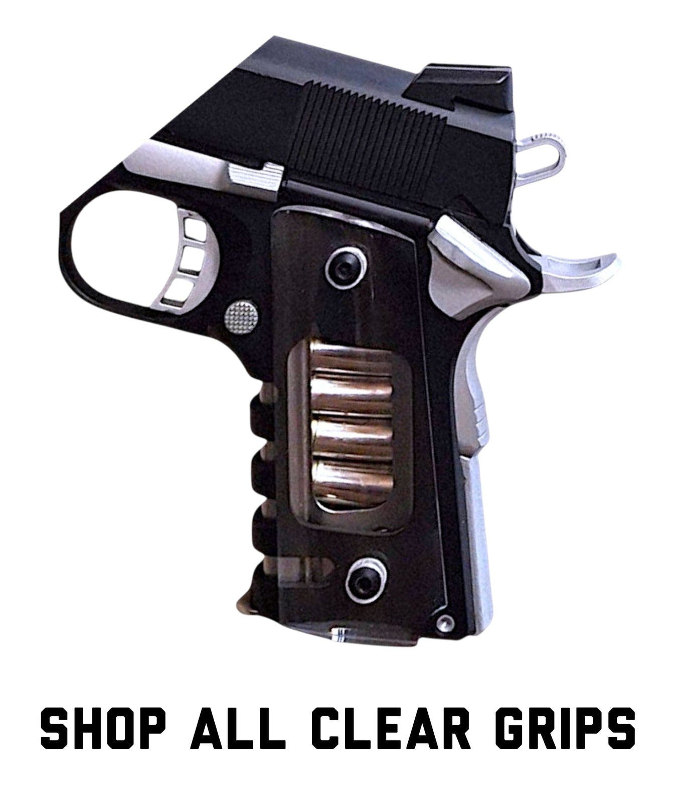 Clear 1911 Grips (Compact)