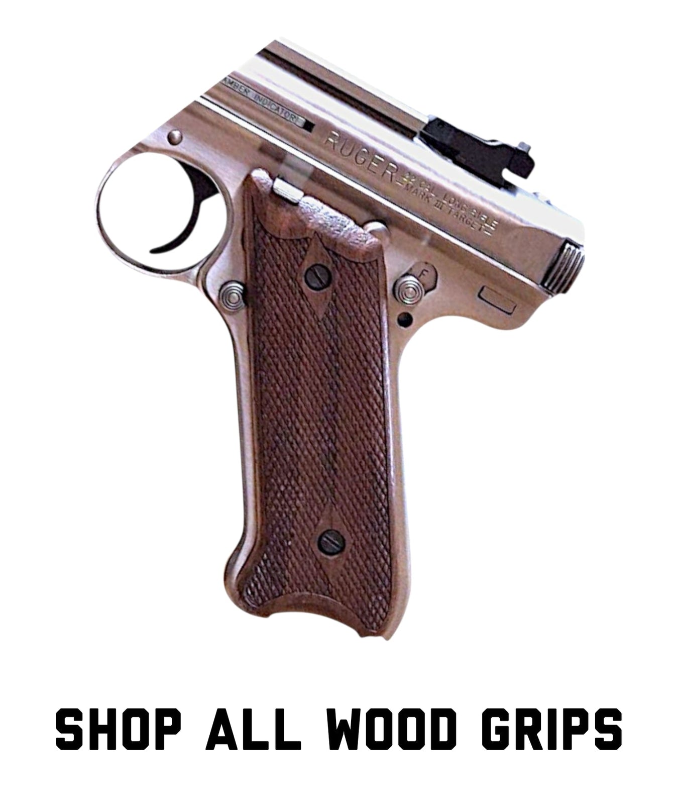 Wood Ruger Mark II/III Grips