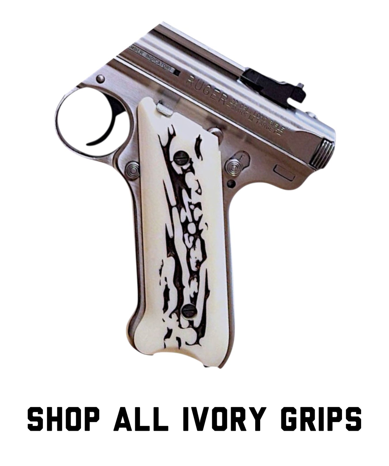 Antler, Horn, & Ivory Ruger Mark II/III Grips
