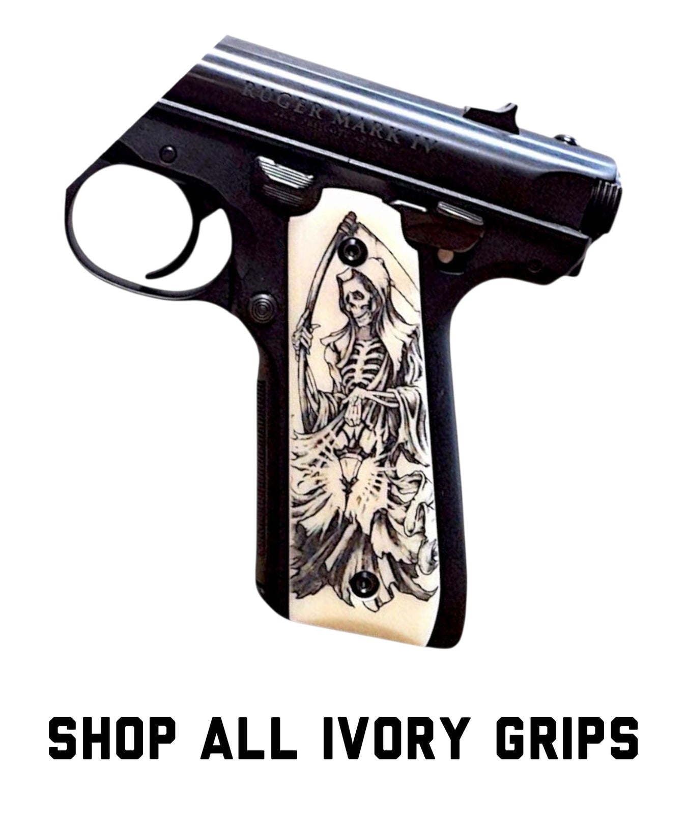 Antler, Horn, & Ivory Ruger Mark IV 22/45 Grips