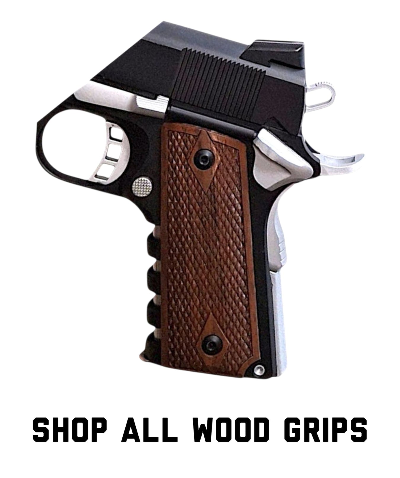 Wood 1911 Grips (Compact)