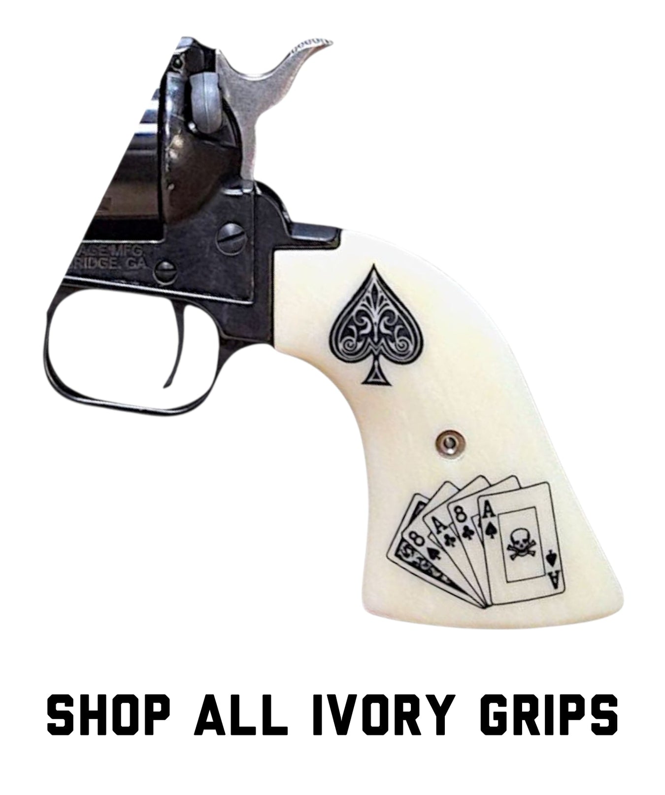 Antler, Horn, & Ivory Heritage Rough Rider Grips