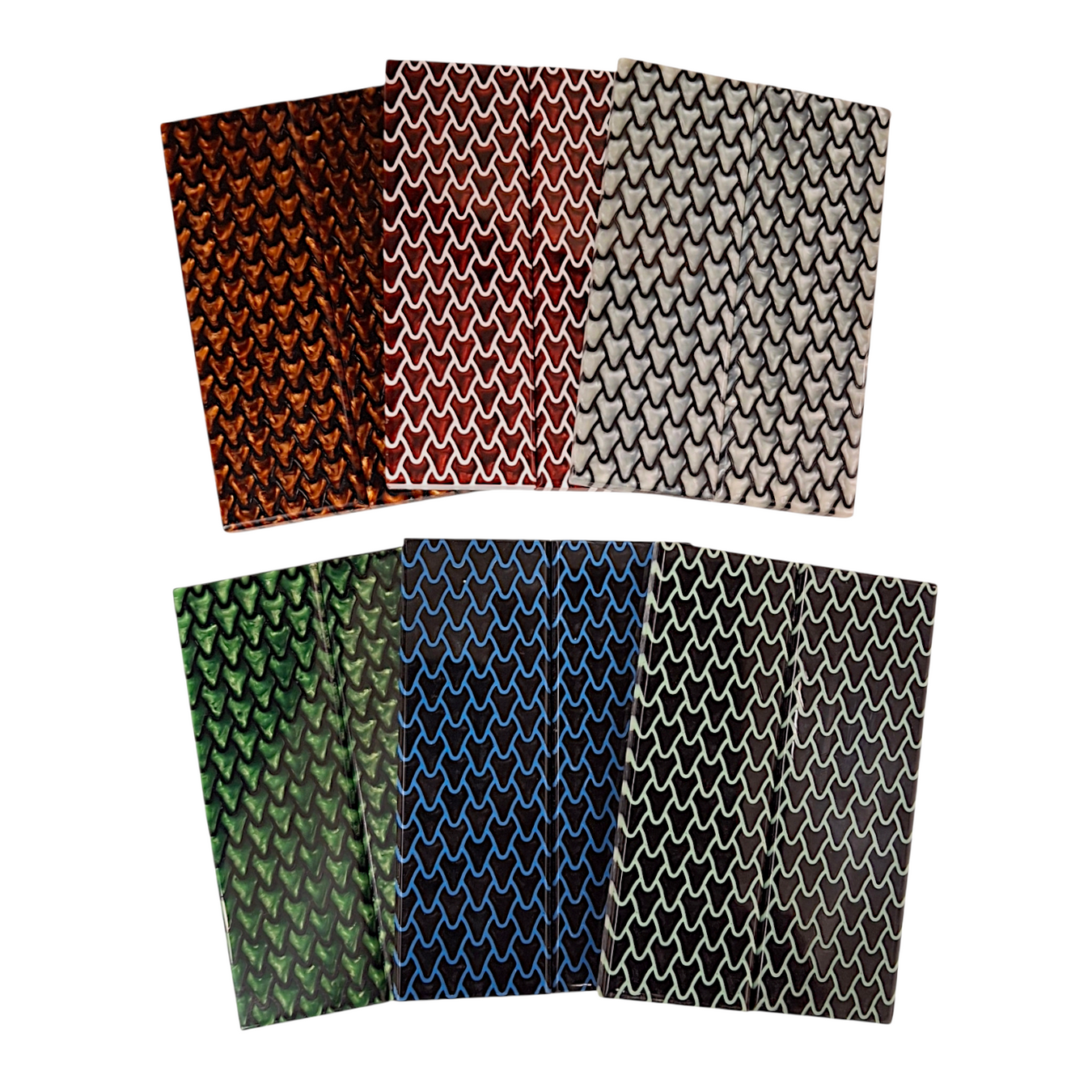 Dragon Scale Patterned Pearl Scales