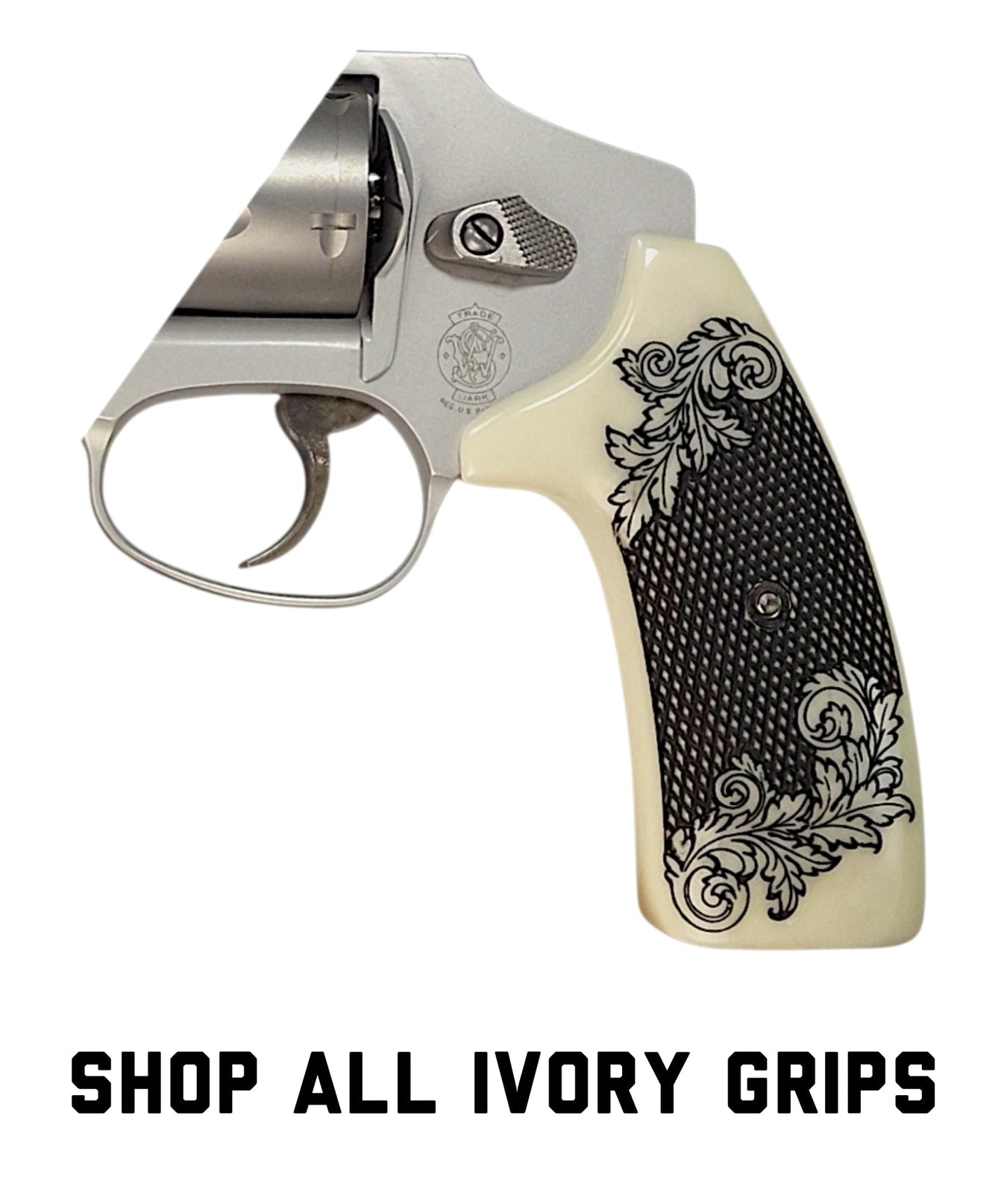 Antler, Horn, & Ivory Extended Smith & Wesson J-Frame Grips
