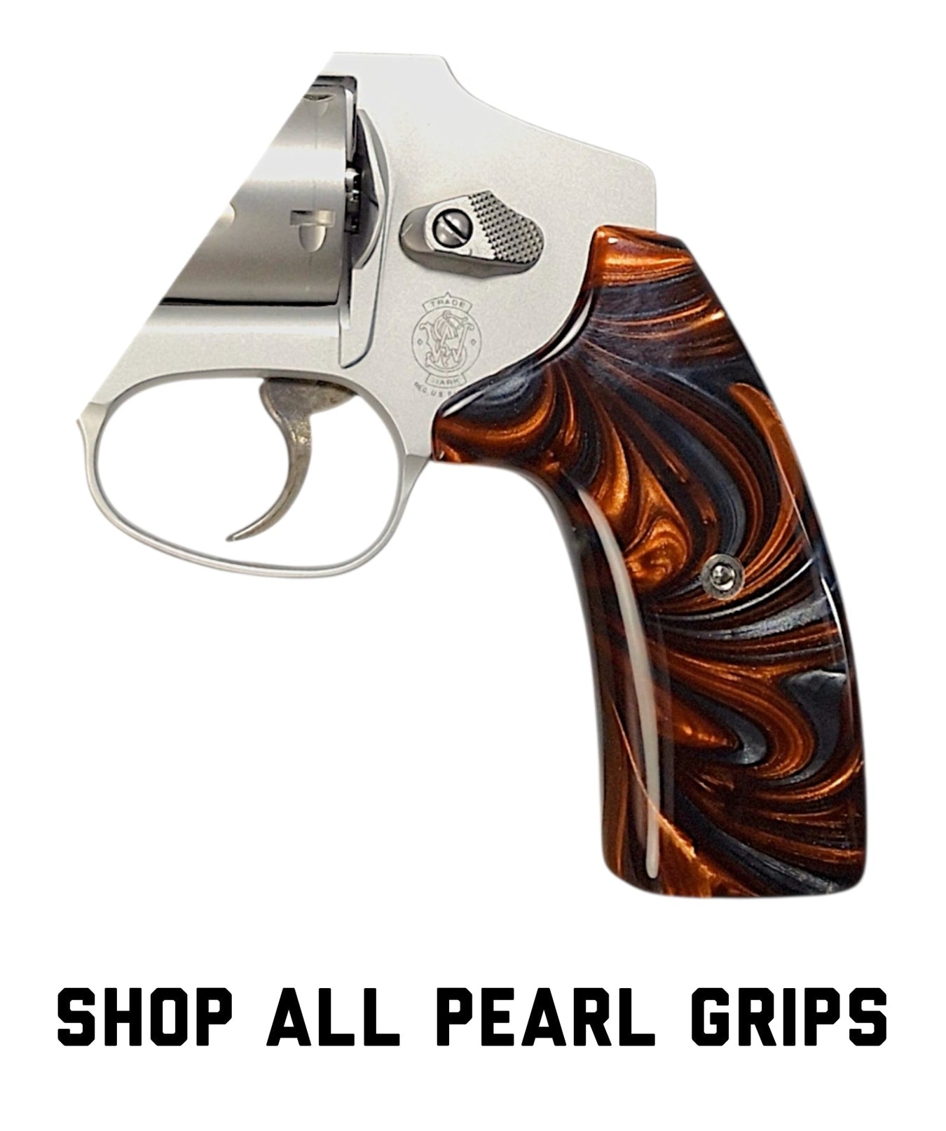 Pearl Extended Smith & Wesson J-Frame Grips