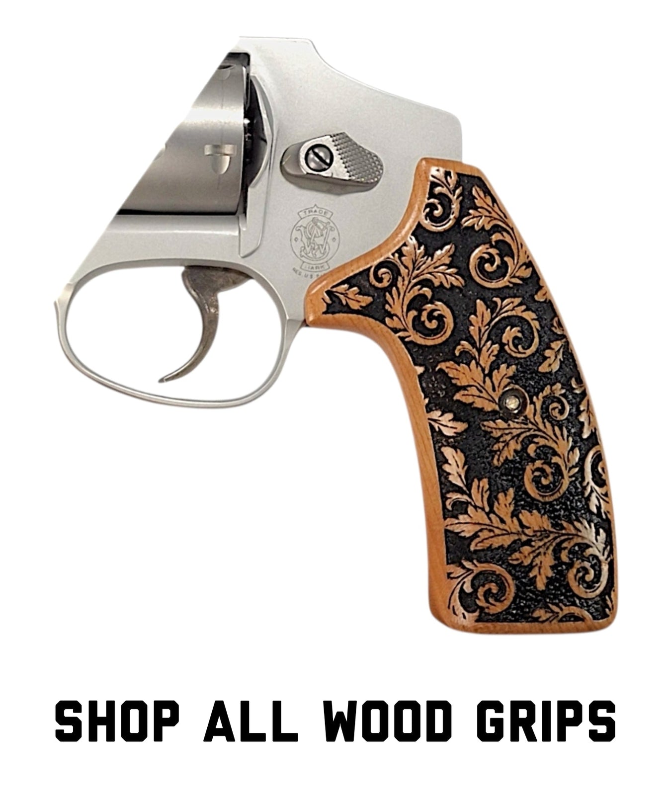 Wood Extended Smith & Wesson J-Frame Grips