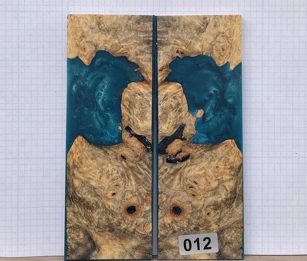Buckeye Burl & Blue Pearl Custom Scales #012