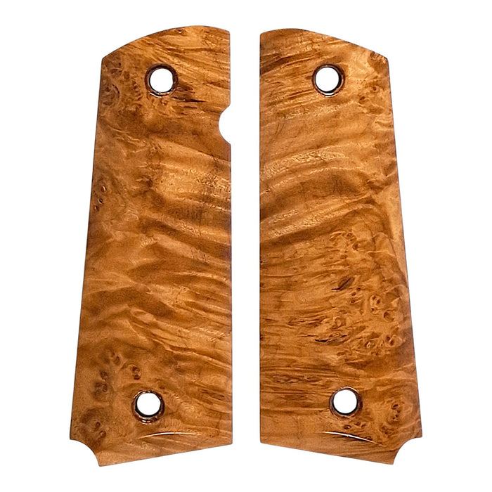Finished Maple Burl Full Size 1911 Grips (list date: 10/16/26)