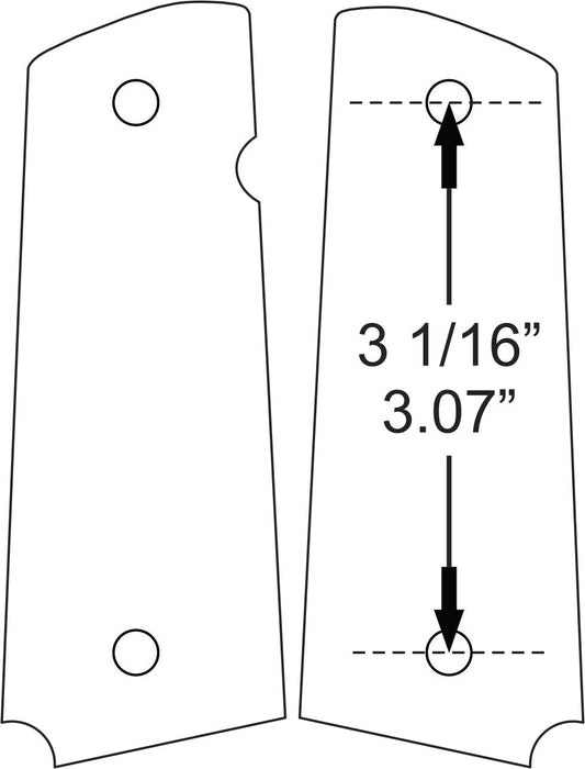 White & Black Honeycomb Printed 1911 Grips (Full Size)