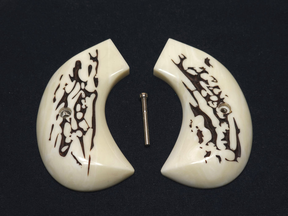 Faux Stag Ruger Vaquero Birdshead Grips