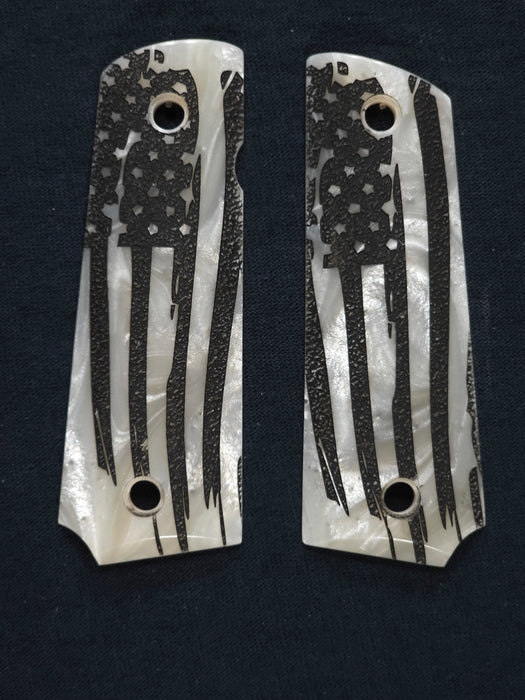 Pearl American Flag Grips Compatible/Replacement for Browning 1911-22 1911-380