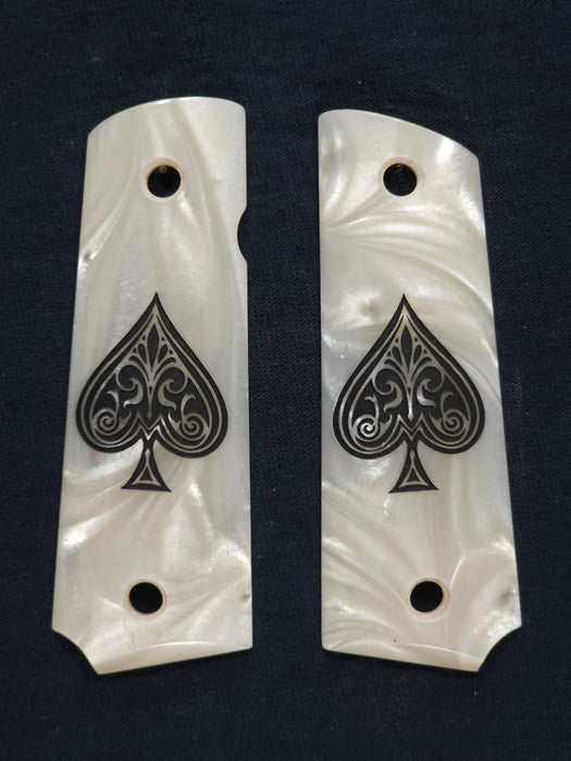 Pearl Spade Grips Compatible/Replacement for Browning 1911-22 1911-380