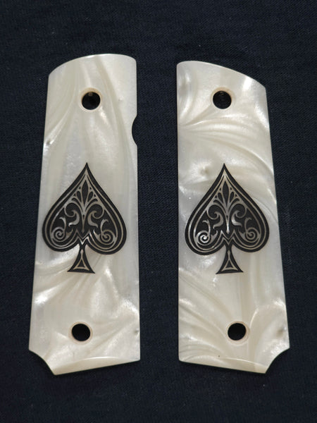 Pearl Spade Grips Compatible/Replacement for Browning 1911-22 1911-380