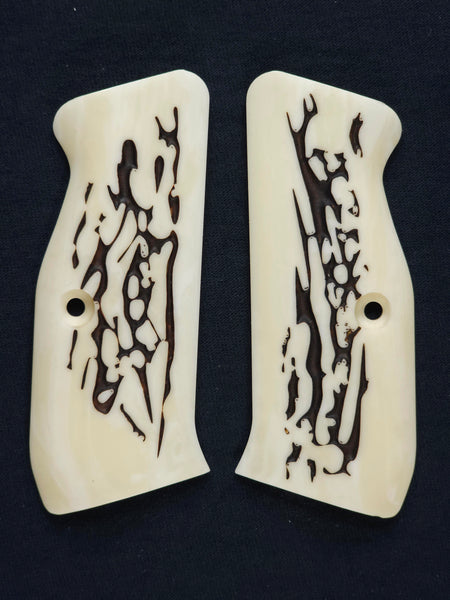 Faux Stag CZ-75 Grips