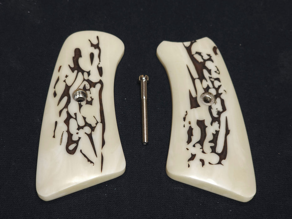 Faux Stag Ruger Gp100 Grip Inserts