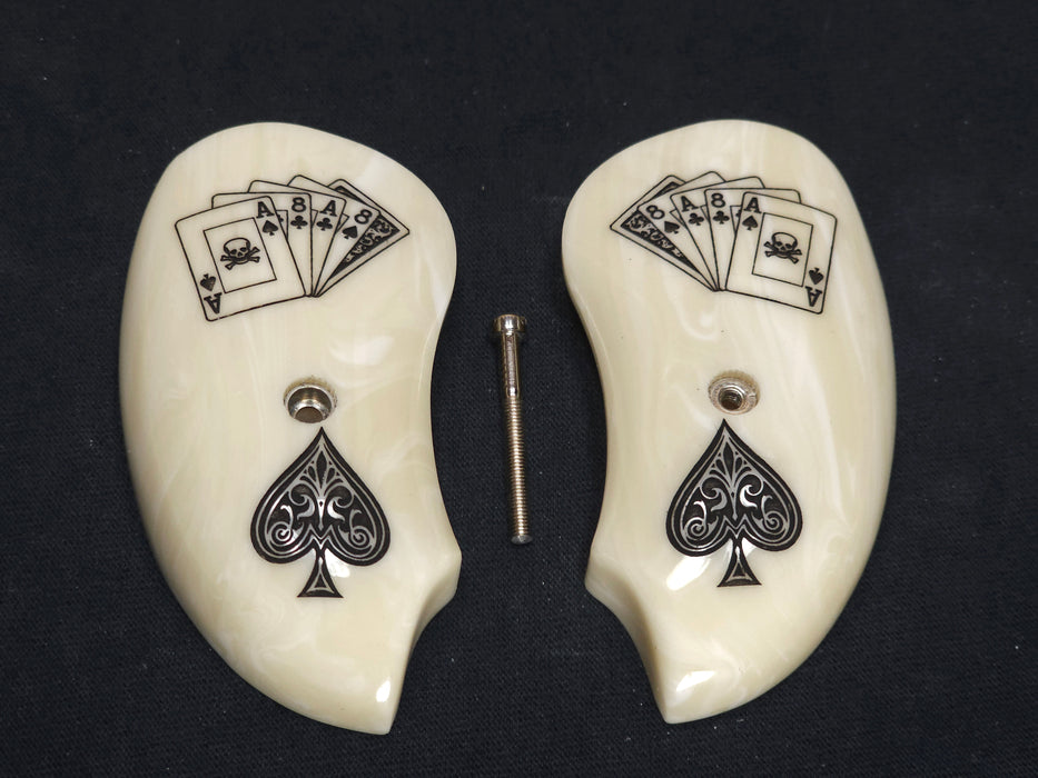 Faux Ivory Dead Man's Hand Bond Arms Derringer Grips